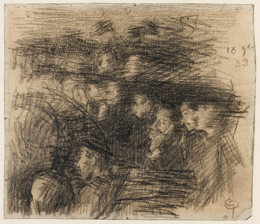 Assemblea degli spettatori, studio per la Concert Colonne - musées d'Orsay, Parigi